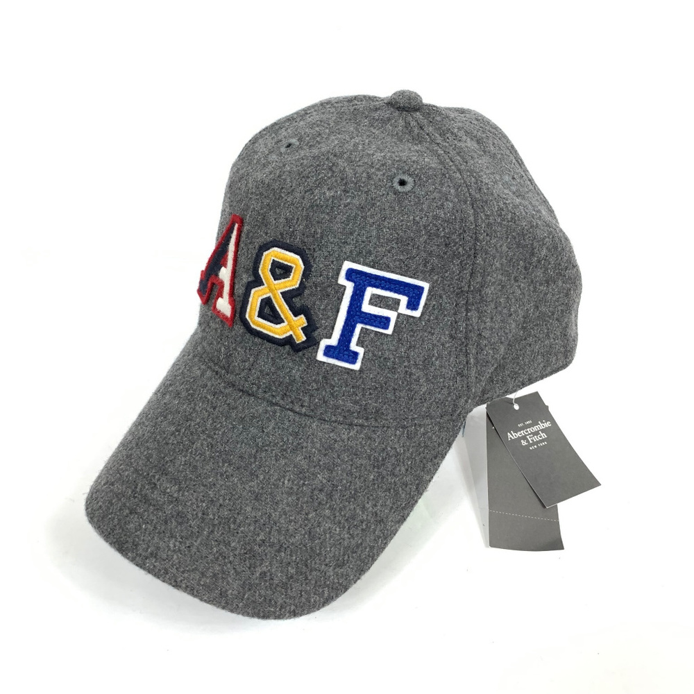 A&F Embroidered Wool Baseball Hat - Picture 2 of 4
